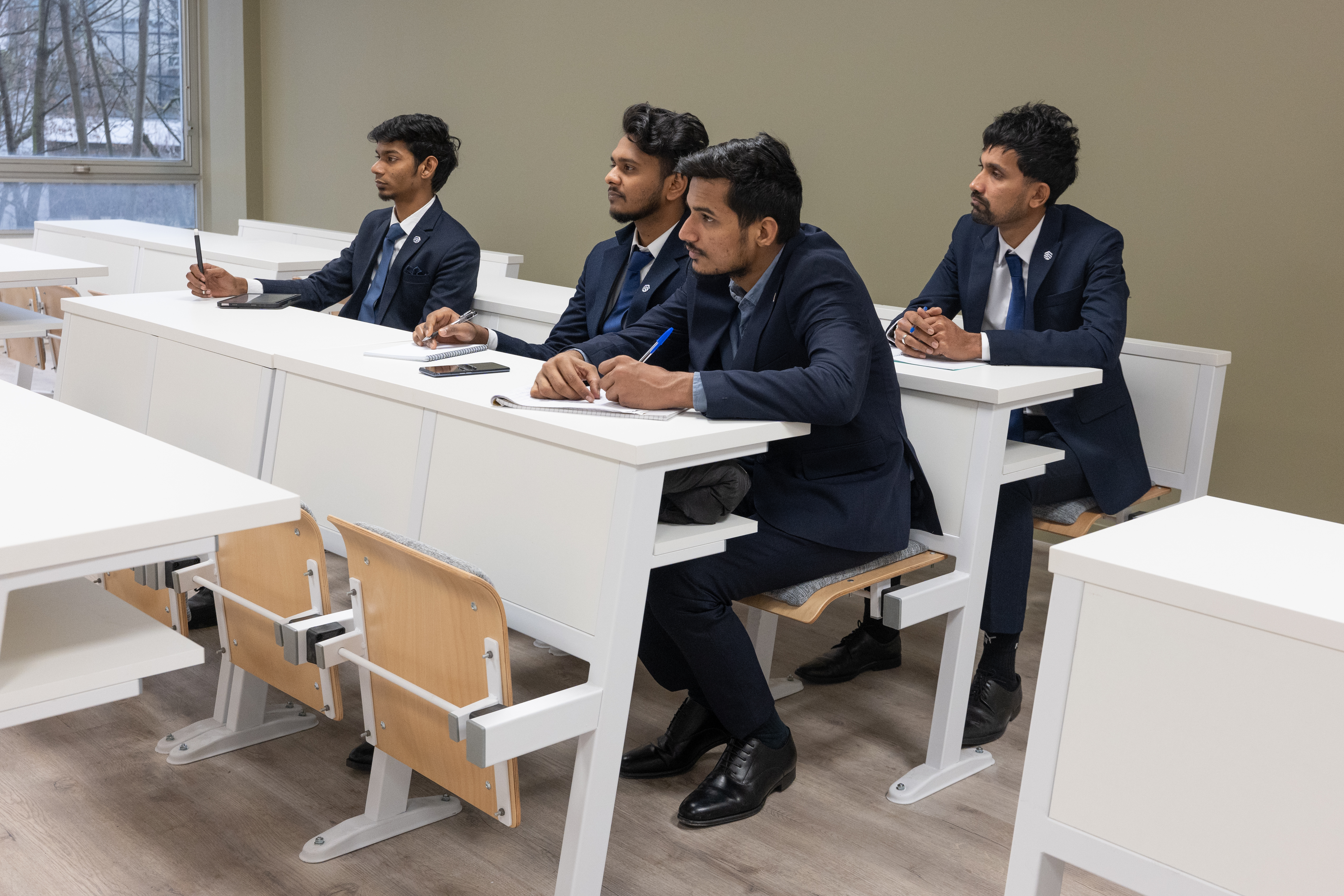 Students in class